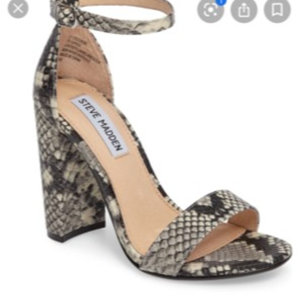 Steve Maden Carson Snakeskin sandal